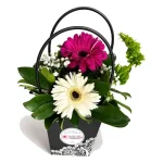 Canasta con Asas y Gerberas