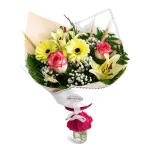 Ramo Colorido con Rosas, Lilium y Gerberas - Imagen 2